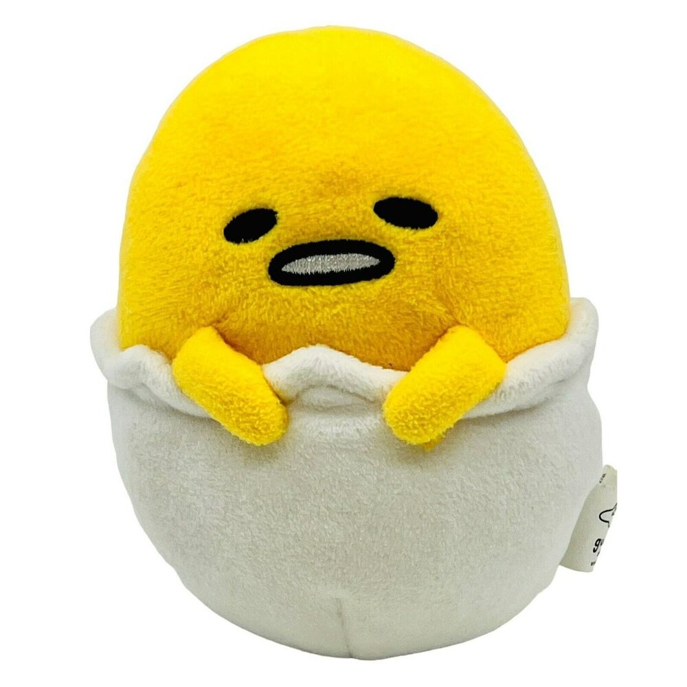 Gund Sanrio Gudetama Lazy Egg in Eggshell Stuffed Animal Plush 5 inch‎ 4060708